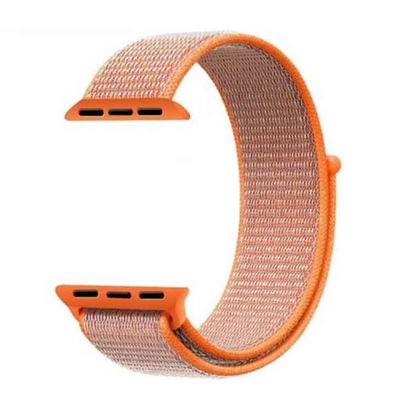 Velcro Nylon Strap for 38/40/41mm Apple watch -Orange