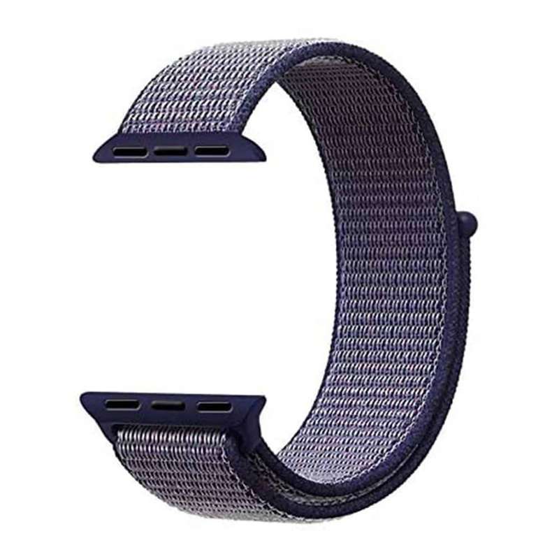 Velcro Nylon Strap 38/40/41mm Apple Watch - Navy (S-M-L)