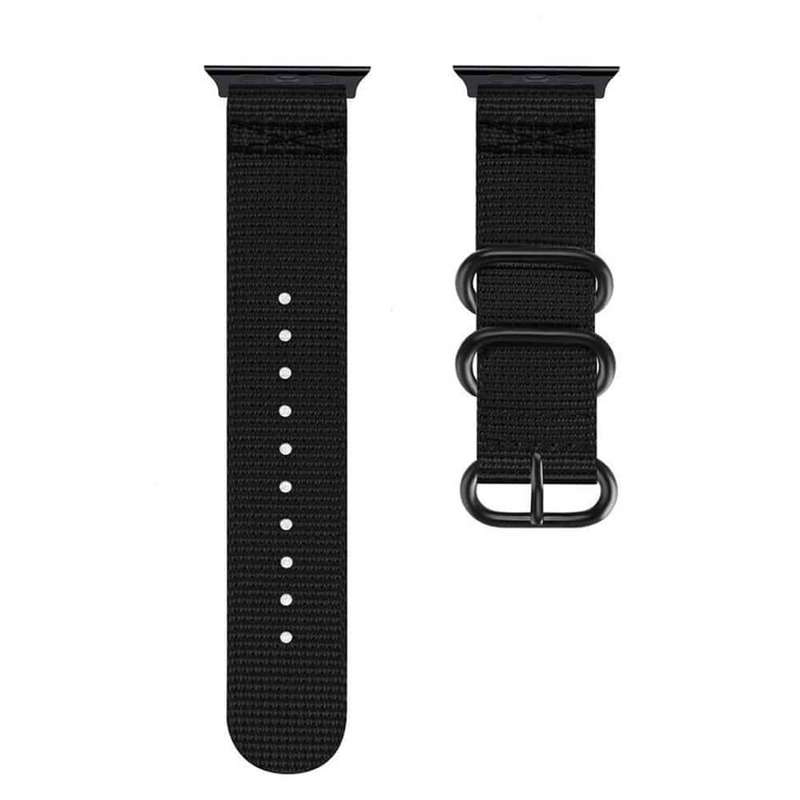 42/44/45mm Apple Watch nylon strap - Black