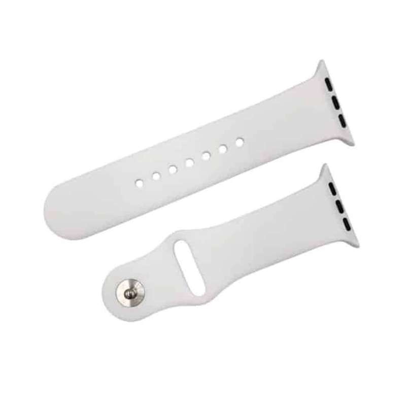 Silicone Strap for 42/44/45/49mm Apple Watch (S/M) - White