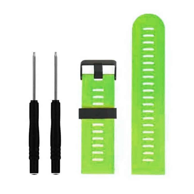 26mm Garmin Fenix 5X/6X/Plus silicone strap - Green (S-M-L)