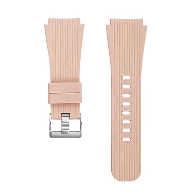 22mm Silicone Strap For Samsung Galaxy SM-R810 - Rose Gold (S/M)
