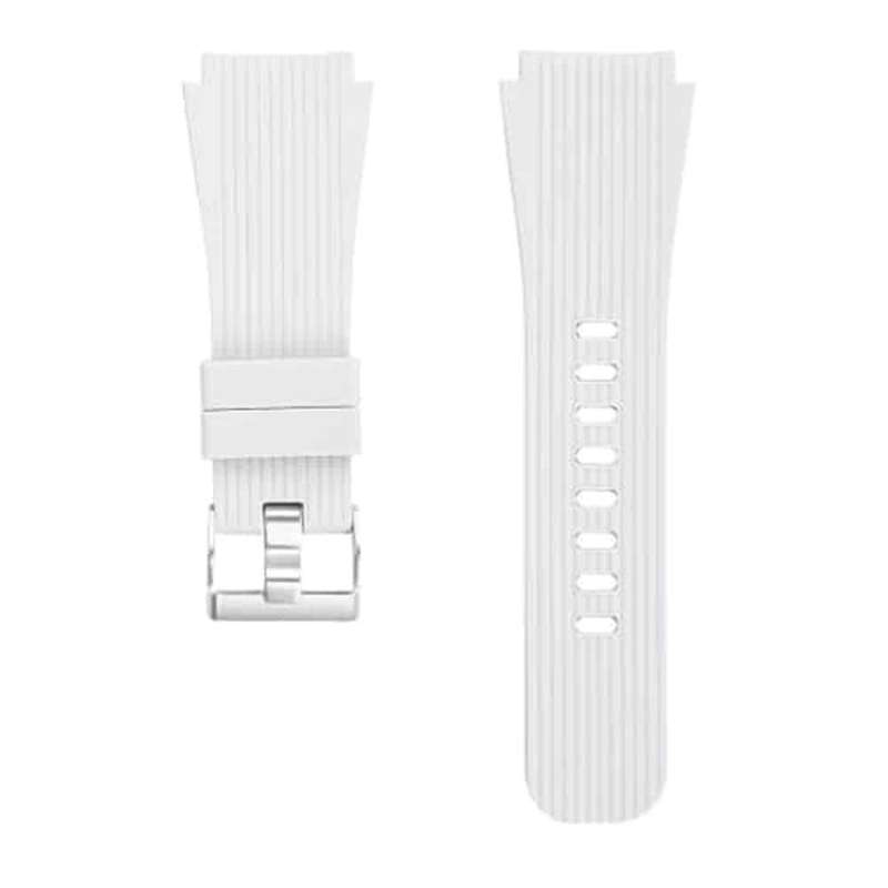 22mm Silicone Strap For Samsung Galaxy SM-R810- White (S/M)