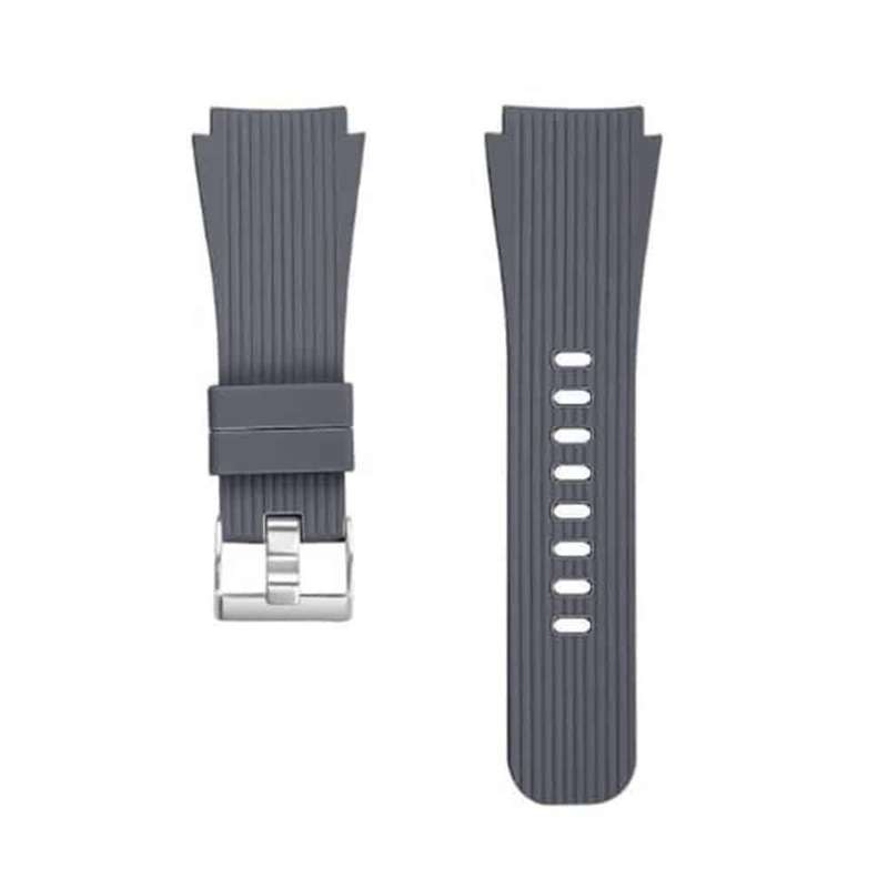 22mm Silicone Strap For Samsung Galaxy SM-R810- Grey (M/L)