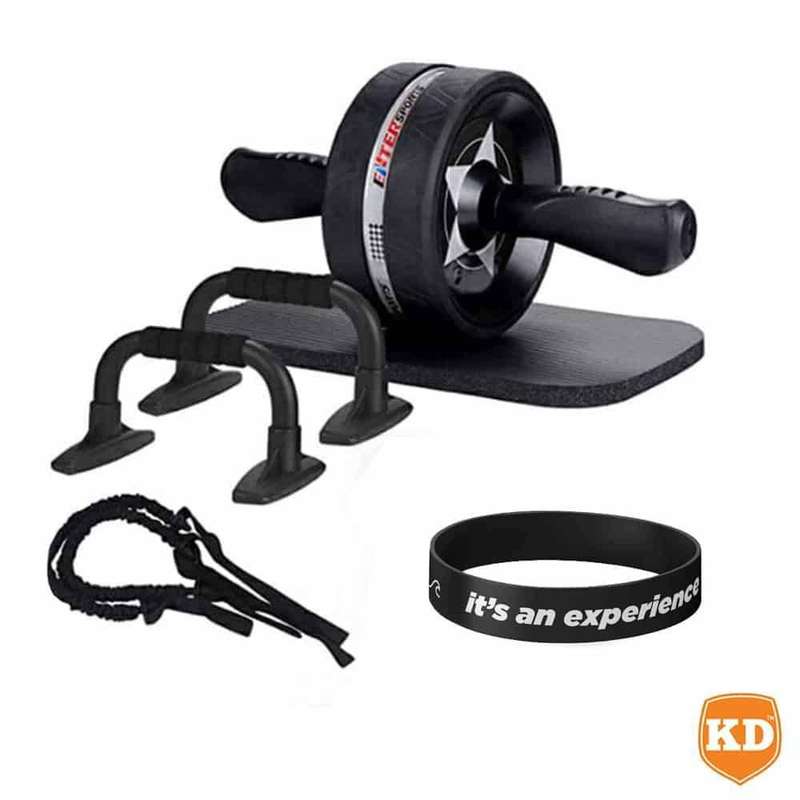 Home Fitness 6-in-1 Abdominal Roller Exercise Kit