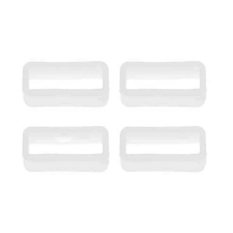Watch 20MM Silicone Strap Band Saver 4pc - White