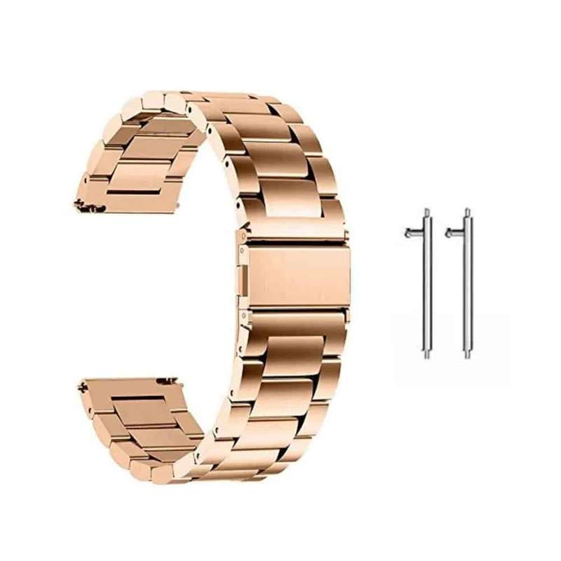 24mm watch 3 links stainless-steel strap - Rose gold (S-M-L)
