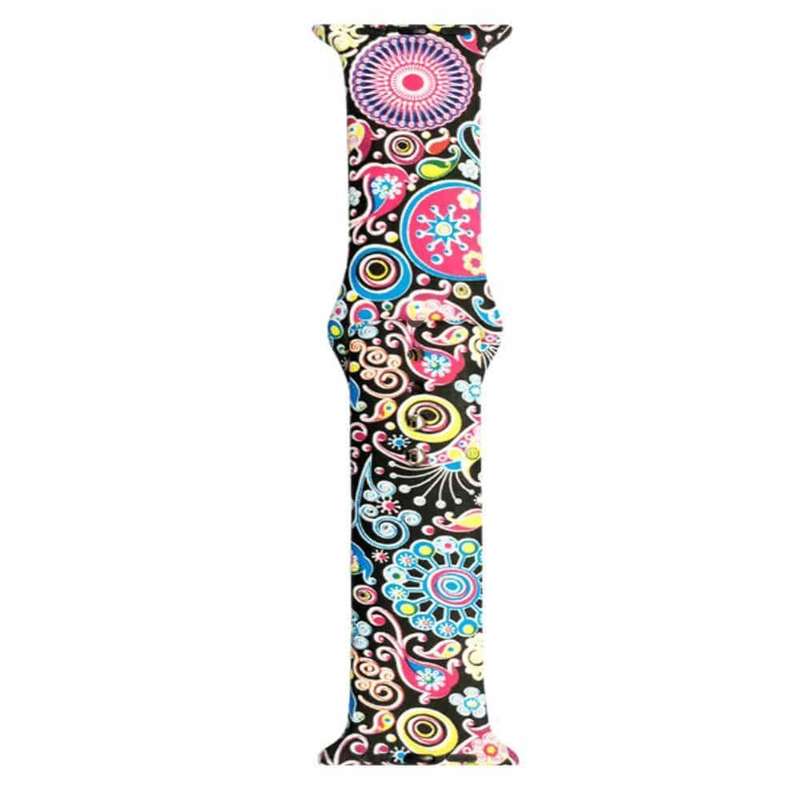 Flower Silicone Strap for 38/40/41mm Apple Watch- S/M