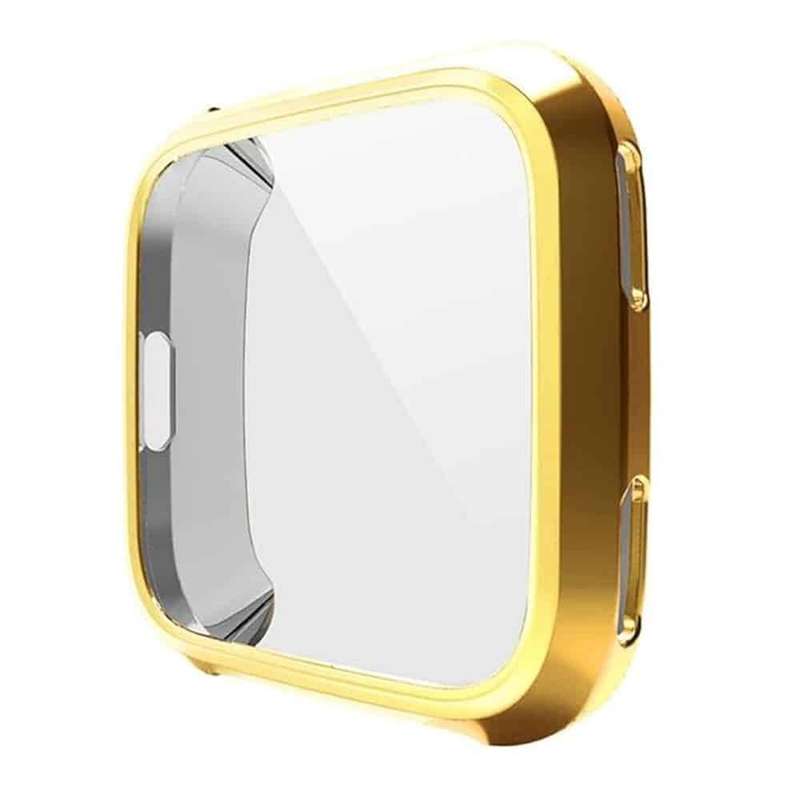 TPU Silicone Full Protective Case for Fitbit Versa- Gold