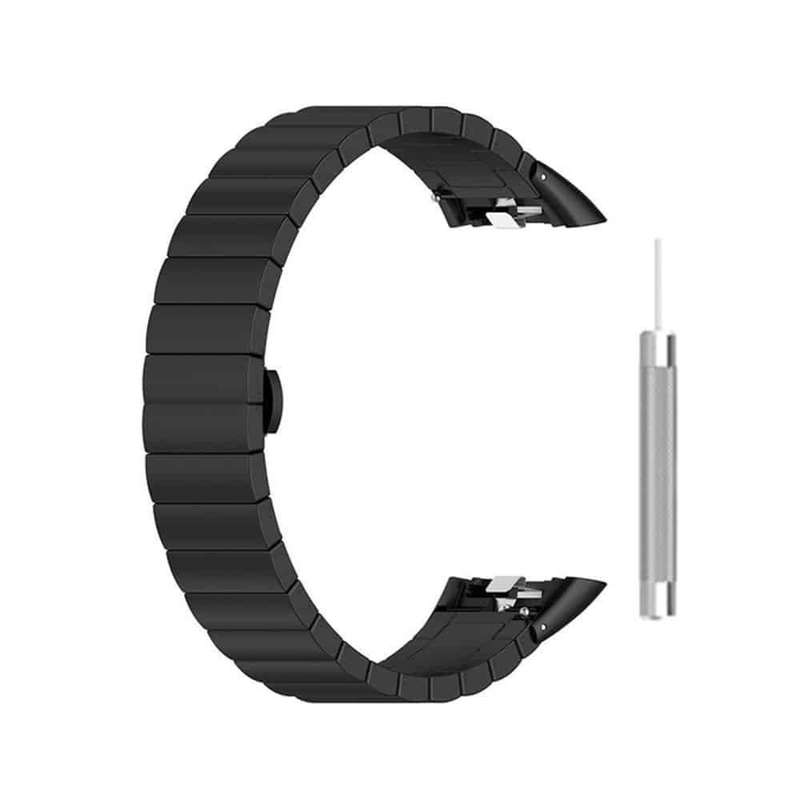 1 link stainless steel band for Huawei Band 6 - Black