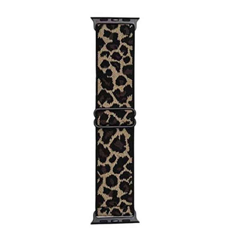 Stretchy Elastic Strap for 42/44/45/49mm Apple Watch- Leopard