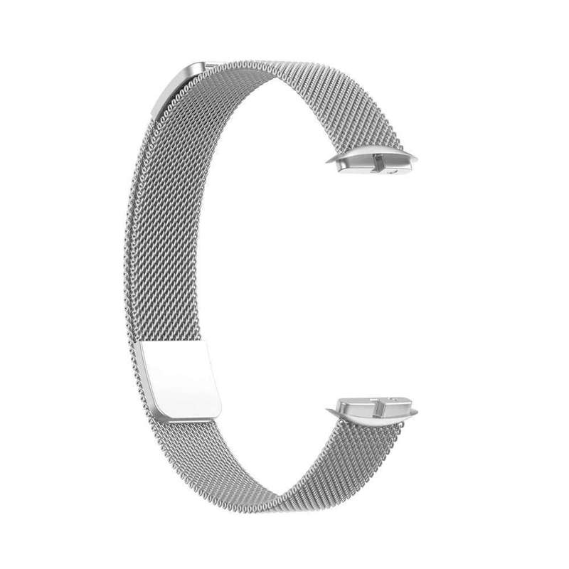Fitbit Luxe Replacement Meshy Milanese Strap - Silver (S-M-L)