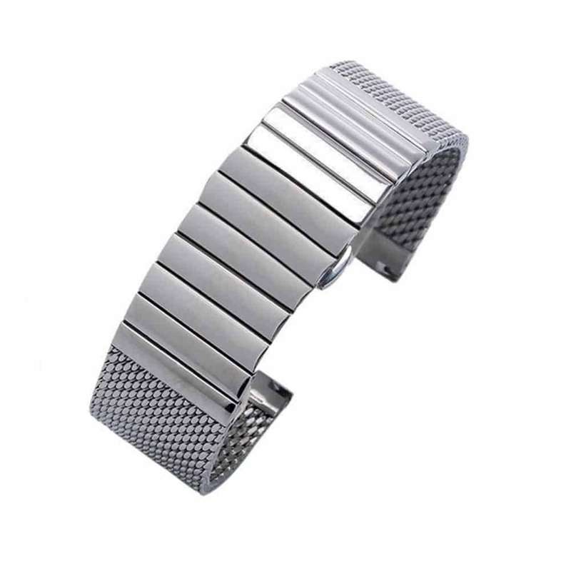 18mm Universal Stainless Steel Band - Silver