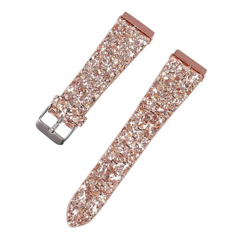 Leather Strap for Fitbit Versa - Gold