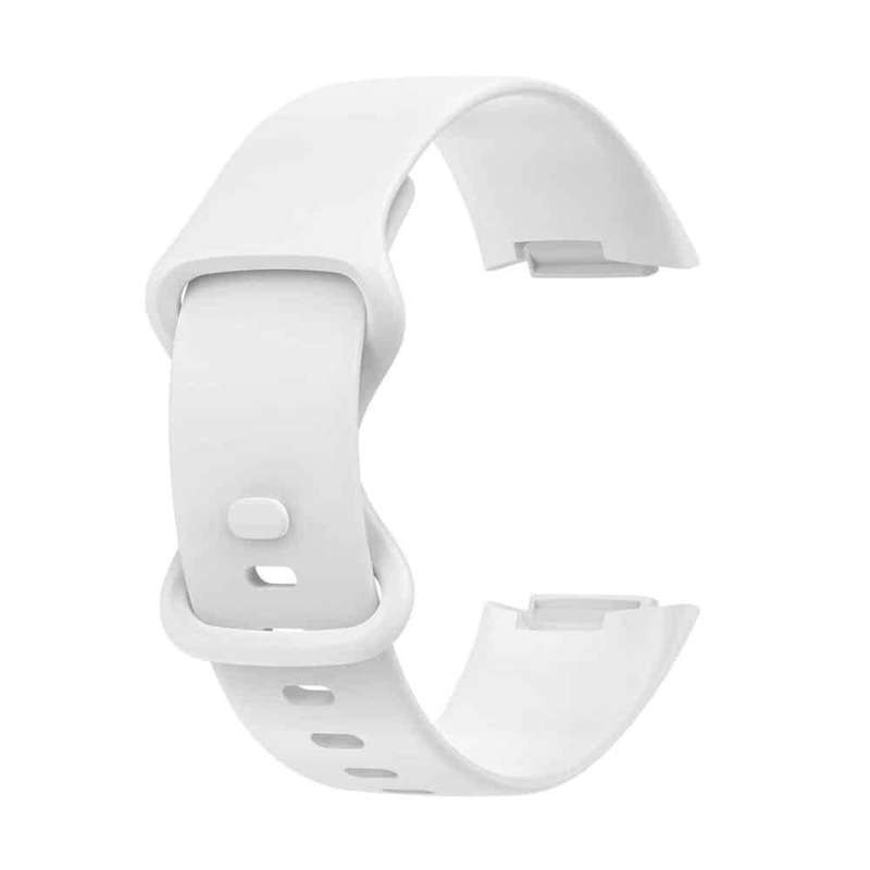 Silicone Strap for Fitbit Charge 5 S/M - White