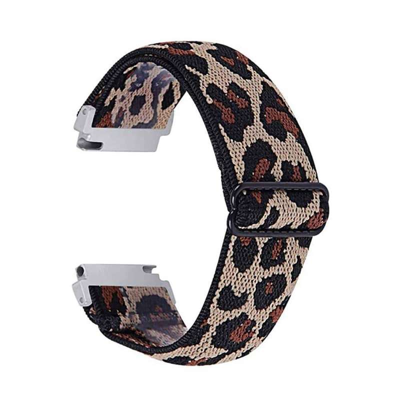 20mm Replacement Nylon Strap for Garmin Vivoactive 3- Leopard