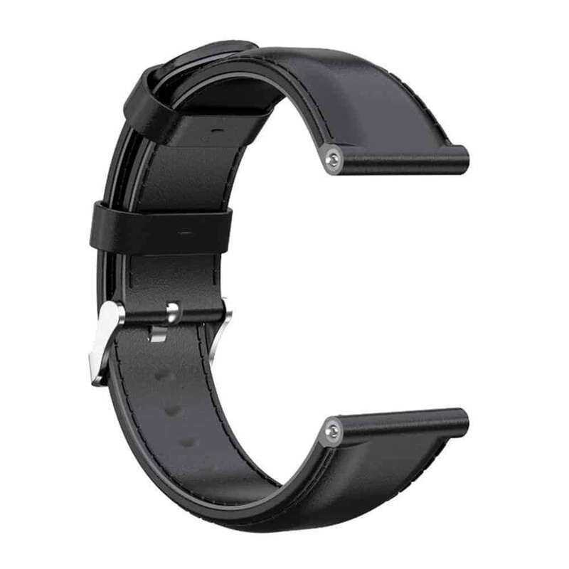 Leather Band for Fitbit Versa/2/Lite Blaze(23mm) - Black
