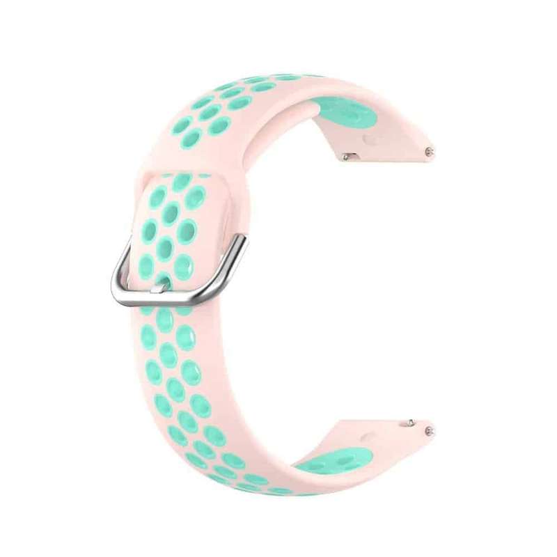 Silicone Strap for Garmin Vivoactive 3 - Pink+Frost Blue