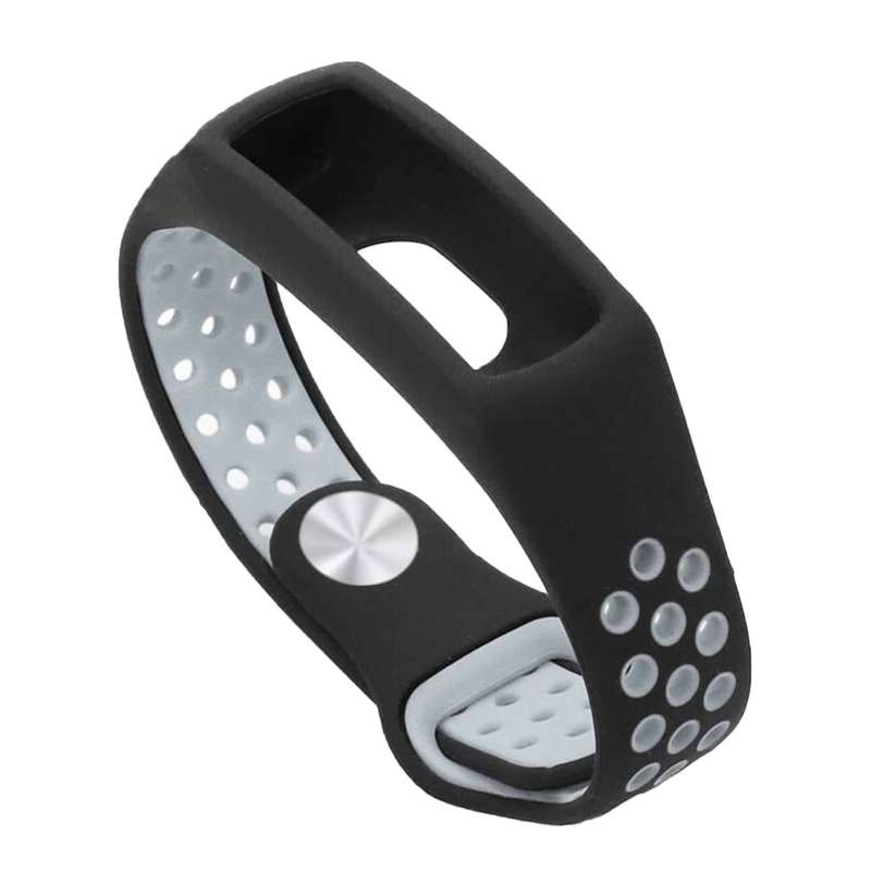 Silicone Band for Huawei Honor 4 - Black+Grey