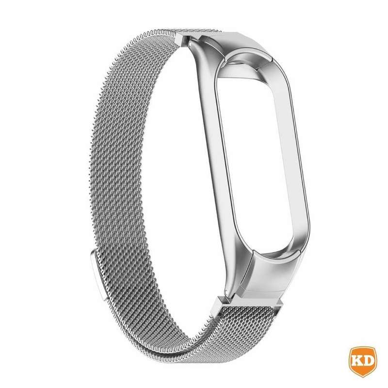 Milanese Strap for xiaomi Band 3/4 - Silver