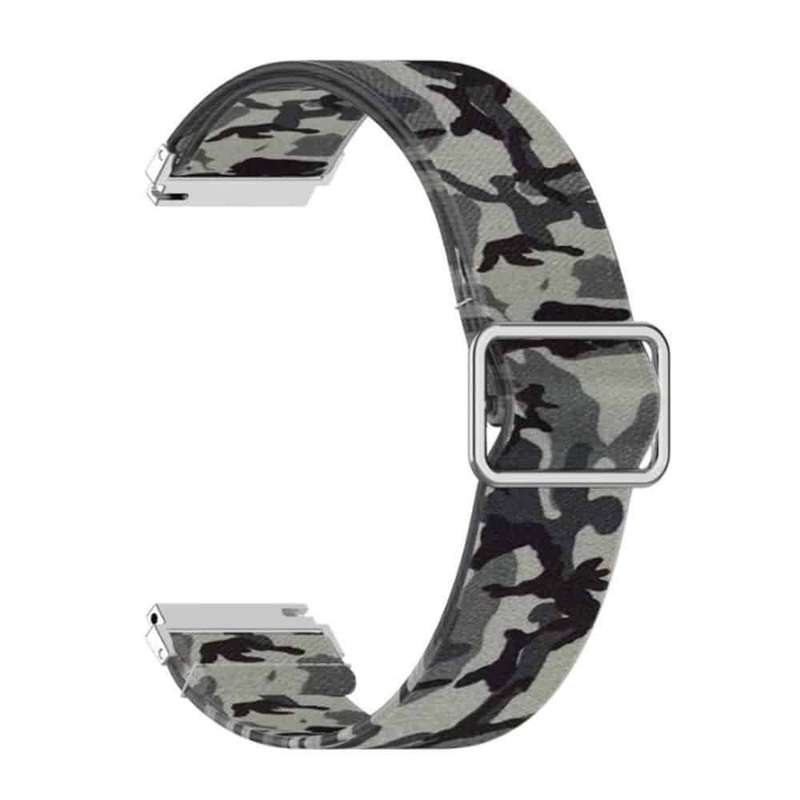 20mm Nylon Band for Galaxy watch 3/Active/2/ Gear s2/Sport - Camo Grey