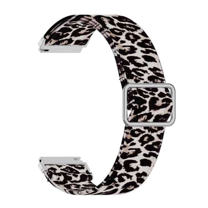 20mm Nylon Band for Galaxy watch 3/Active/2/ Gear s2/Sport - Leopard