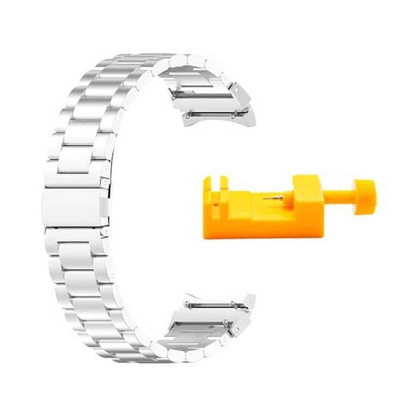 3 Links Metal Band for Samsung Galaxy Watch 4 40mm/44mm - Silver