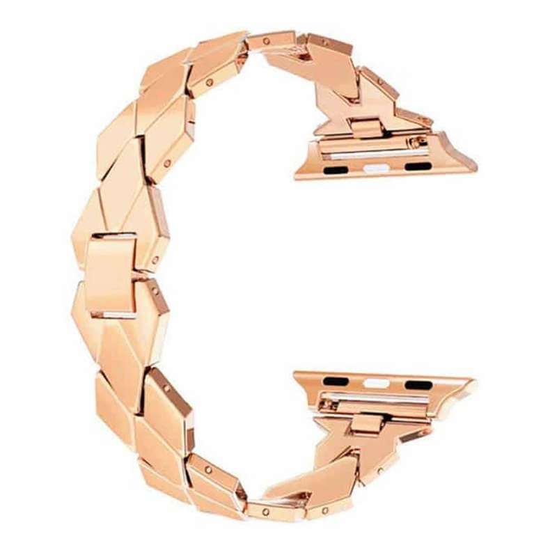 Luxury Plastic Strap for 38/40/41mm Apple Watch - Rose Gold