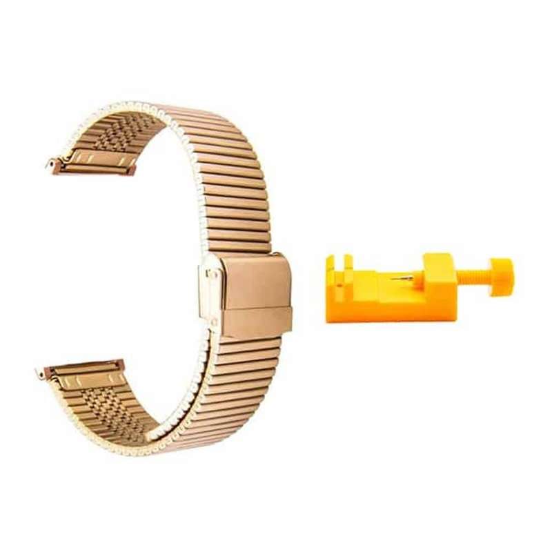 Stainless steel strap for 42/44/45mm Apple Watch - Gold + Link removal tool