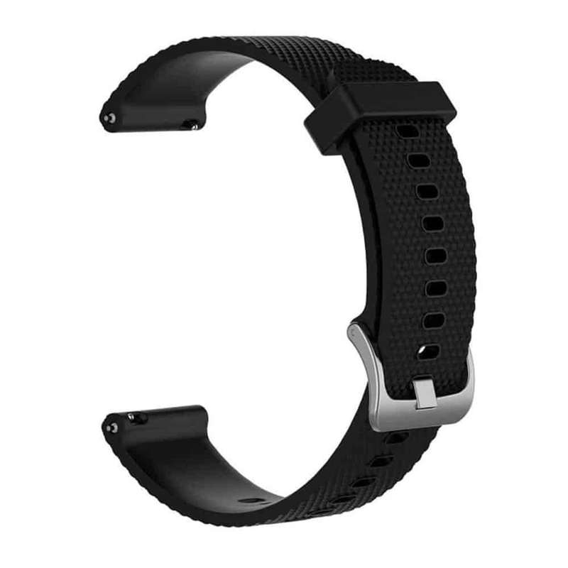 Silicone Band for 22mm Garmin Venu 2 (M/L) - Black