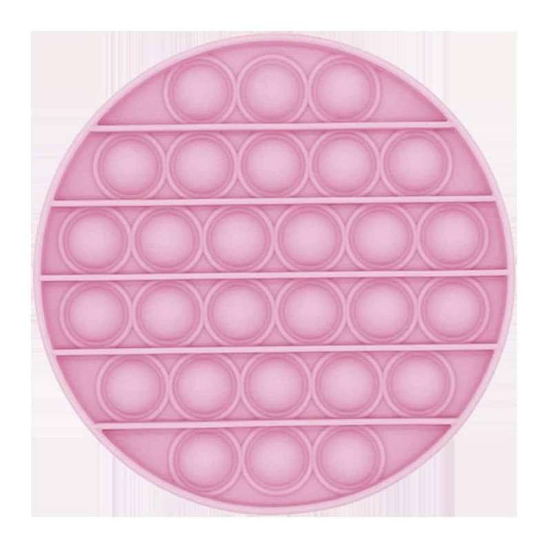 Sensory Stress-Relief Fidget Silicone Bubble Pop Toy/Game - Pink