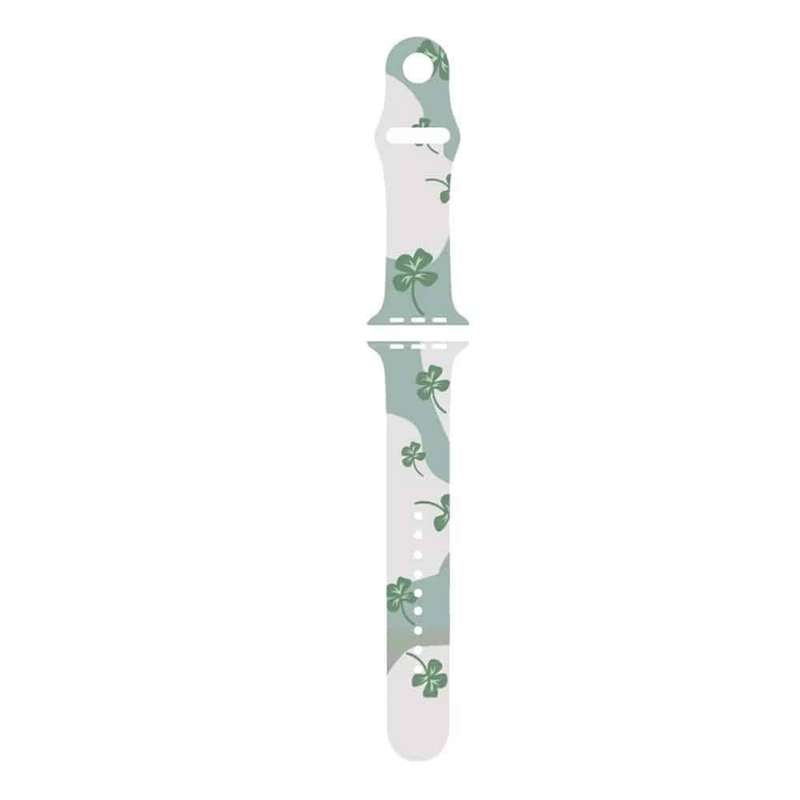 Silicone Strap for Apple Watch 38/40mm - Four Leaf Clover
