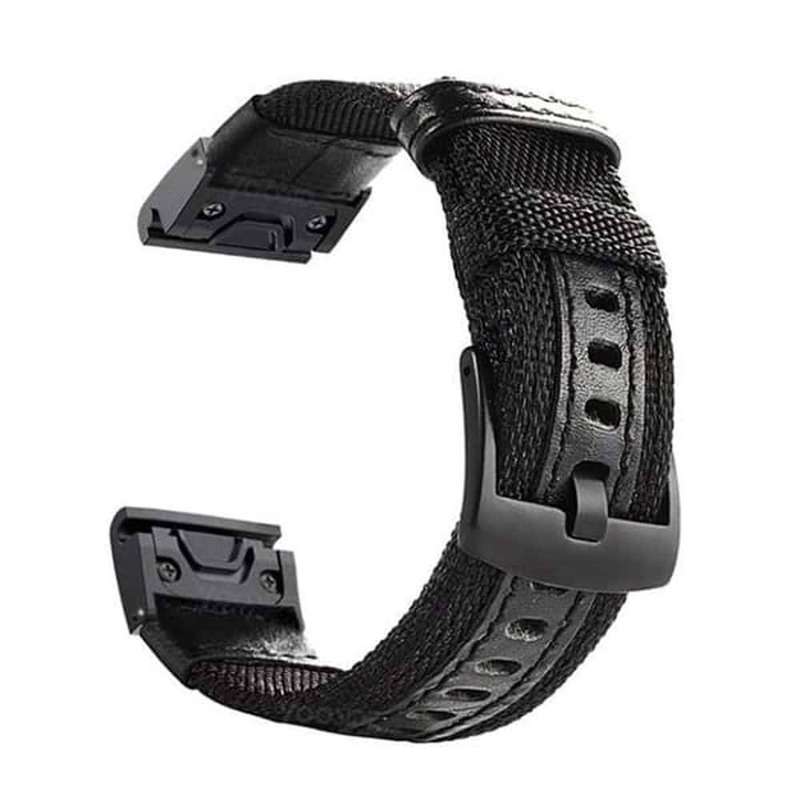 Quick Fit 26mm NOTA Nylon Durable Sweatproof Watch Band Strap for Garmin Fenix 5X/5X Pus/Fenix 3/...