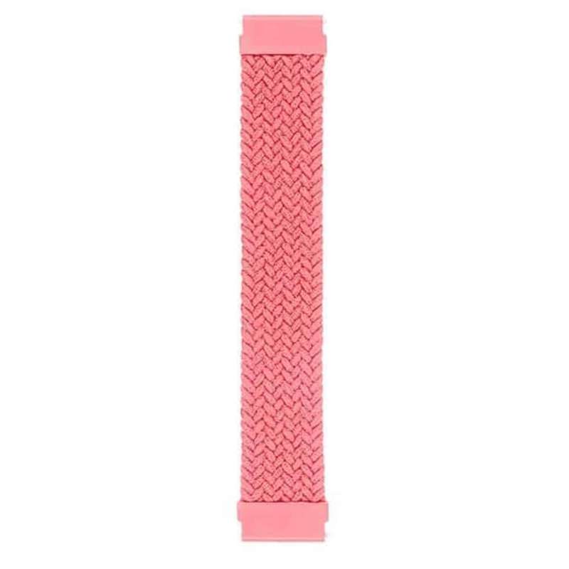 22mm Braided Solo Loop Band,Size:XL(165mm) - Pink