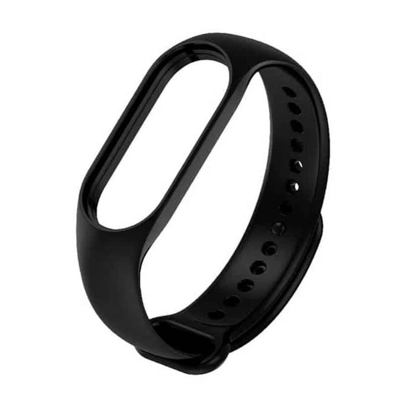 Silicone Strap for Mi Band 7/ Mi Band 6/ Mi Band 5- Black
