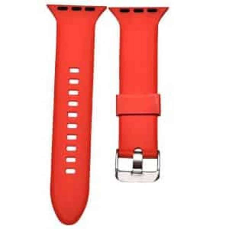 Silicone Strap for 42/44/45/49mm Apple Watch - Red
