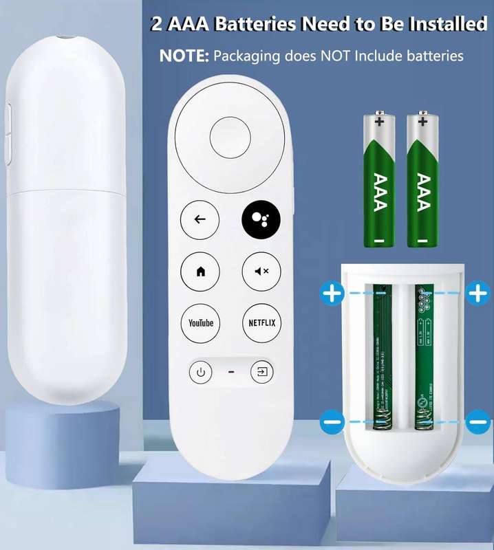 Remote Control for Chromecast with Google TV 4K HDR Snow
