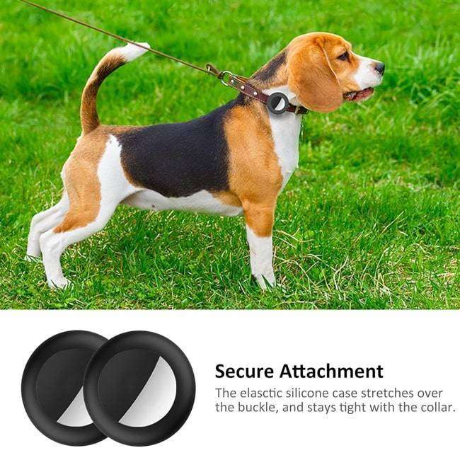 Dog Cat Pet Collar GPS Tracker Silicone Case for Apple Airtag x2 Combo
