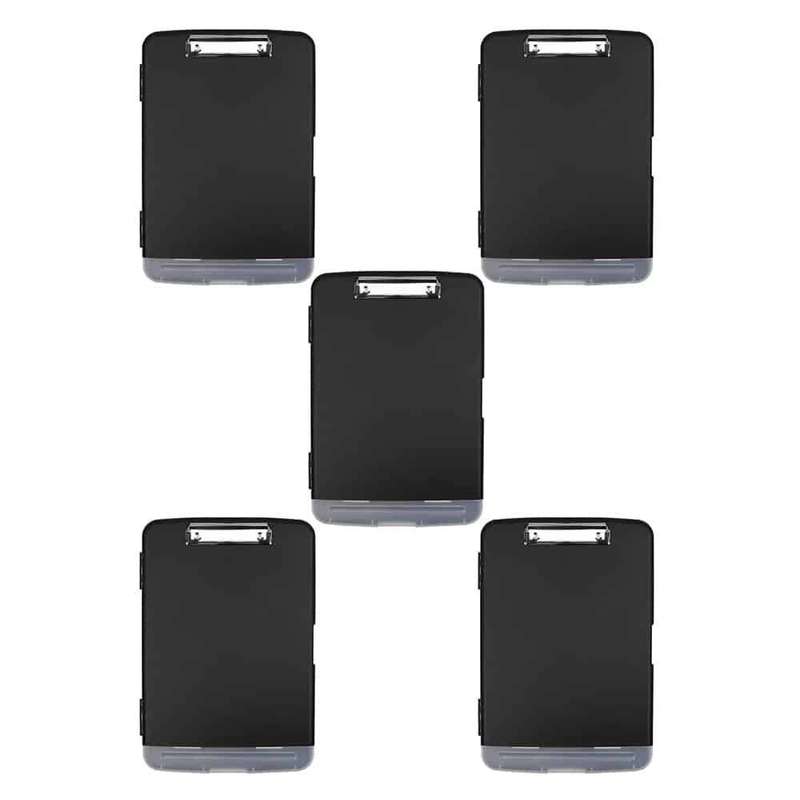 A4 Document Binder Clipboard- Pen Holder &amp; Storage Compartment x 5 Combo