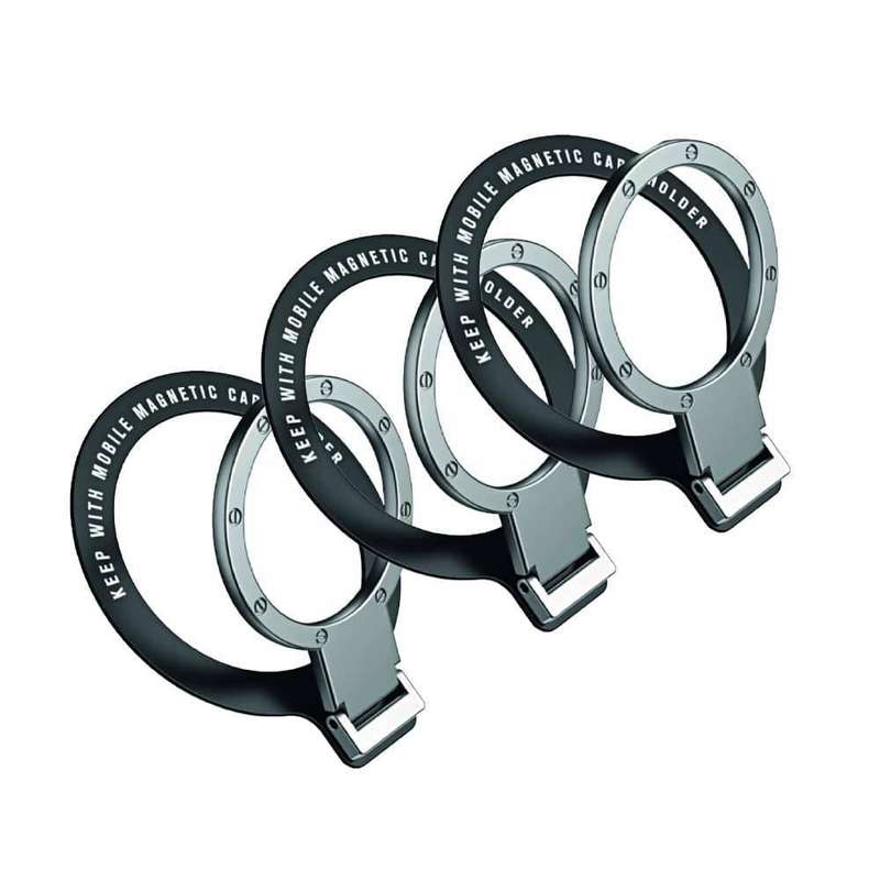 Magnetic MagSafe Phone Ring Kickstand for iPhone / Samsung x3 Combo