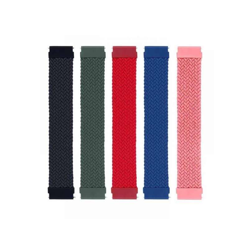 22mm Braided Solo Loop Band,Size:M(145mm) - Pink