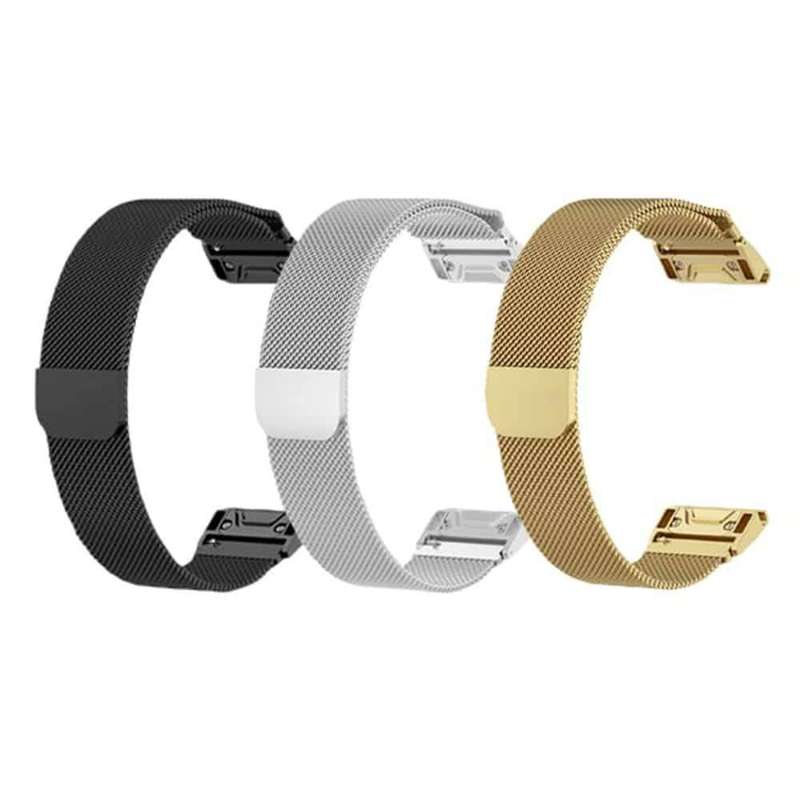 22mm Milanese Stainless Steel Strap for Garmin Fenix 5