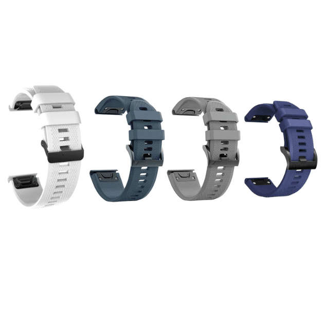 20mm Garmin Fenix 5S/6S Silicone Strap - Cyan Blue (S-M-L)