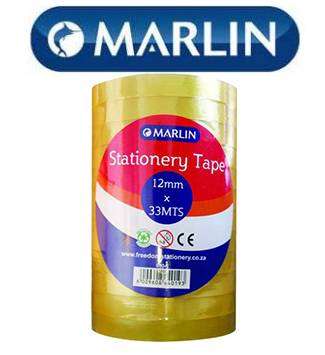 Marlin Office and Student Stationery Clear Tape
