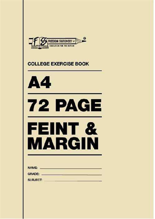 FREEDOM A4 COLLEGE E/BOOK 72PAGE 20PACK