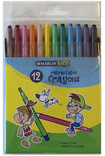 MARLIN KIDS RETRACTABLE CRAYONS 12