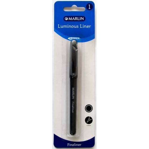 Marlin Precision Fineliner Pens Colour: Black