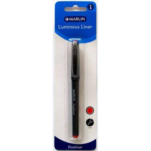 Marlin Precision Fineliner Pens Colour: Red