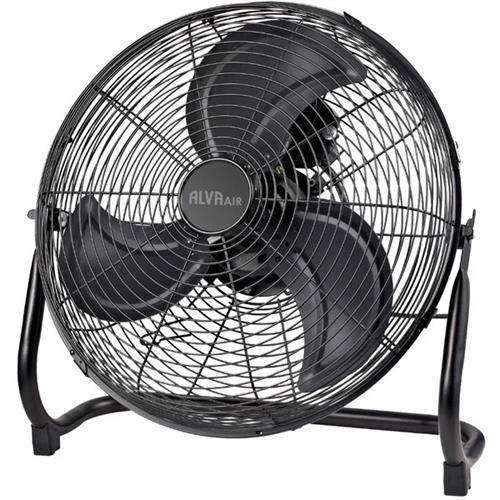 Alva Air 50cm High Velocity Matte Black Floor Fan