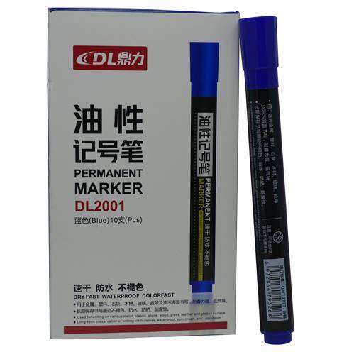 DLOffice Permanent Markers Pack of 10 Blue
